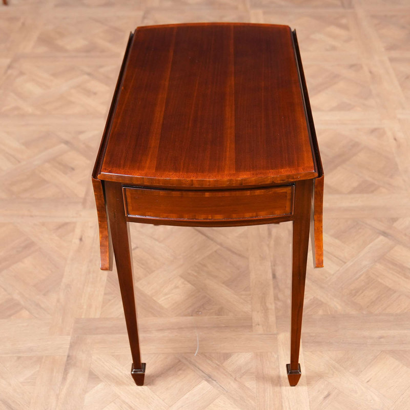 Solid Wood End Table with Storage