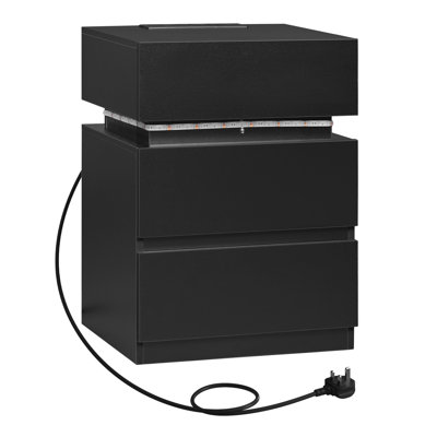 40cm W Manufactured Wood Bedside Table