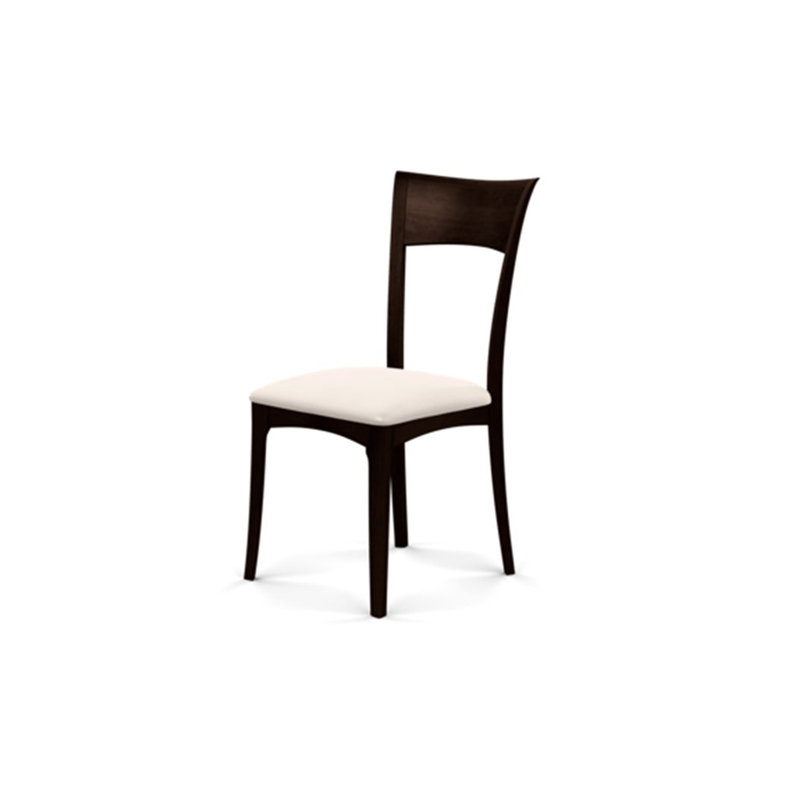 Ingrid Upholstered Dining Chair, Smoke Cherry, Hemp Fabric