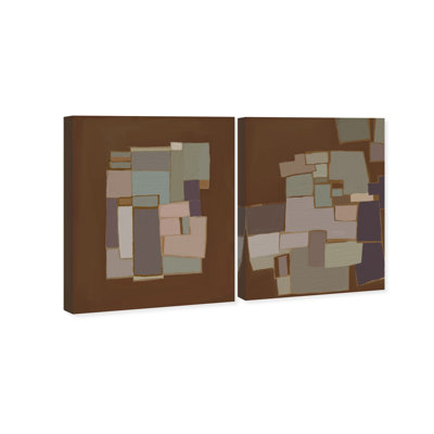 Centers and edges Canvas Abstract Print by Oliver Gal, Black Frame, 16 x 20