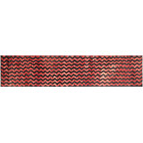 One-of-a-Kind Hand-Knotted 1960s 2'4" x 10'7" Runer Wool Area Rug in Red/Black