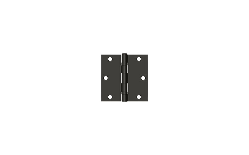 89'' x 89'' Steel Butt Bearing Hinge, Oil Rubbed Bronze