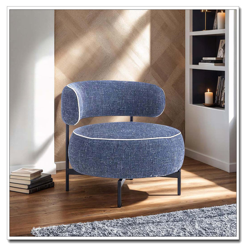 Pieds de chaise pivotante en métal, Bleu très foncé