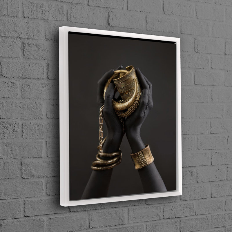 Print on Canvas, 110 cm H x 80 cm W, White, Framed Print without Mat