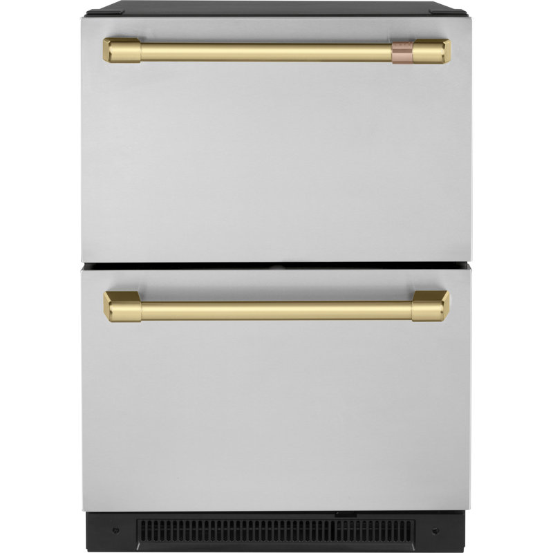 Refrigerator Handle, Brushed Brass