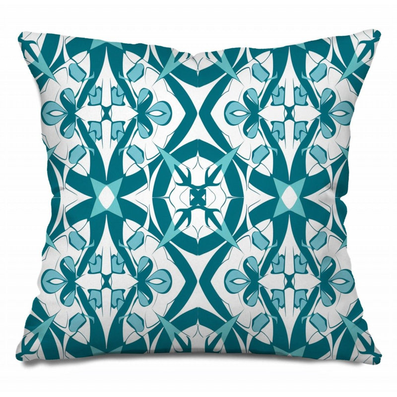 Coussin décoratif réversible géométrique obscurcissant, H 14 po x l 14 po