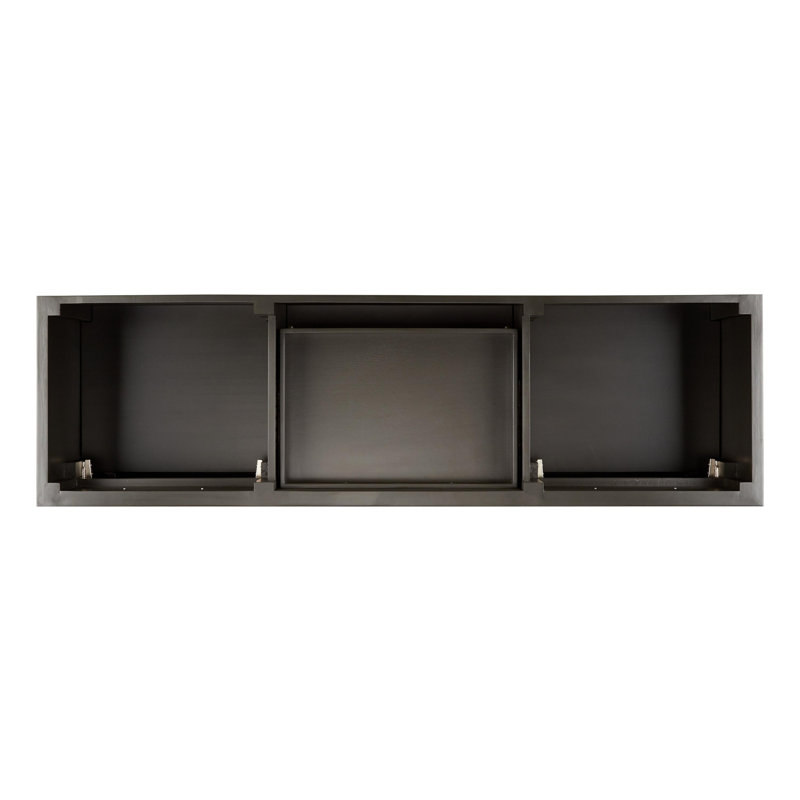Elmdale 72" Freestanding Mahogany Double Basin Vanity  Oval Undermount Sink - 8" Faucet Holes, Carob Brown, Dark Olive Green