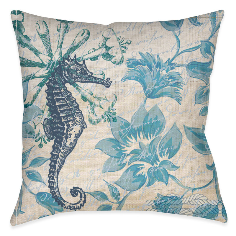Coussin Blue Seahorse