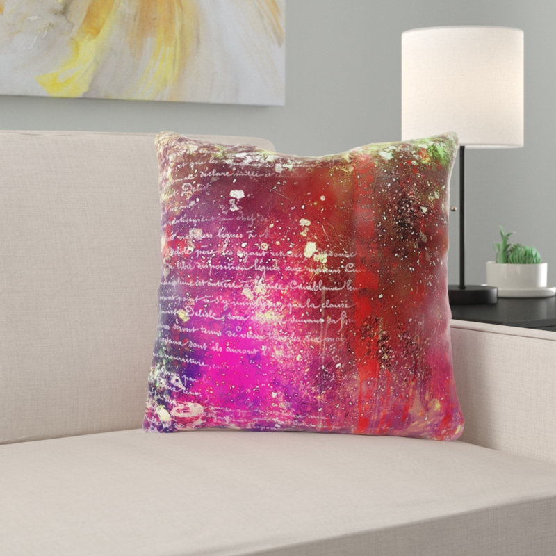 Mallen Throw Pillow, Microsuede, Indoor