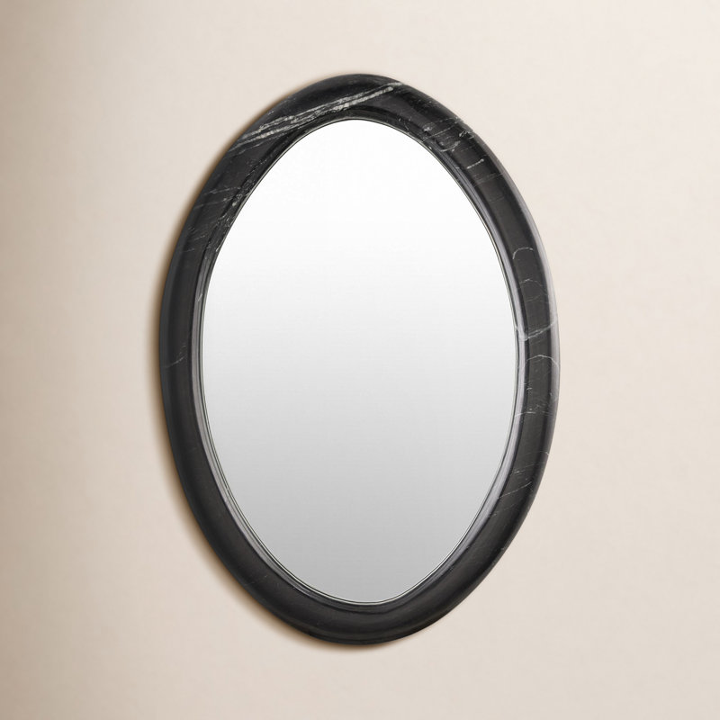 Christie Accent Mirror, 28.5" x 37", Black