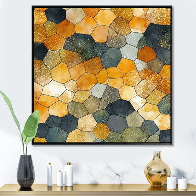 Coloré Hexagone II sur toile