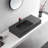 Bathroom Sink, Solid Surface Material, Wall-Mount or Countertop Install, 47" with Single Faucet Hole-69275326