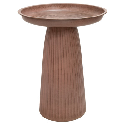 Gleeful Garden Metal Outdoor Bird Bath