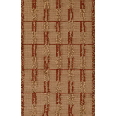 Celia Brown Hand-Woven Striped Wool Rug