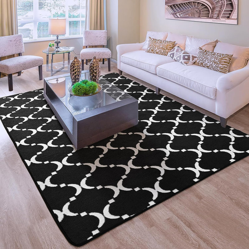 Geometric Indoor Rug, Rectangle 6' x 9'