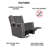 Parkhur 29" Wide Upholstered Manual Swivel Glider Rocker Recliner Nursery Chair-179632394