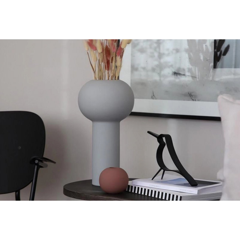 Creath Ceramic Table Vase, 13cm H x 27cm W x 13cm D, Grey