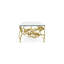 Golden Ginkgo Glass Coffee Table