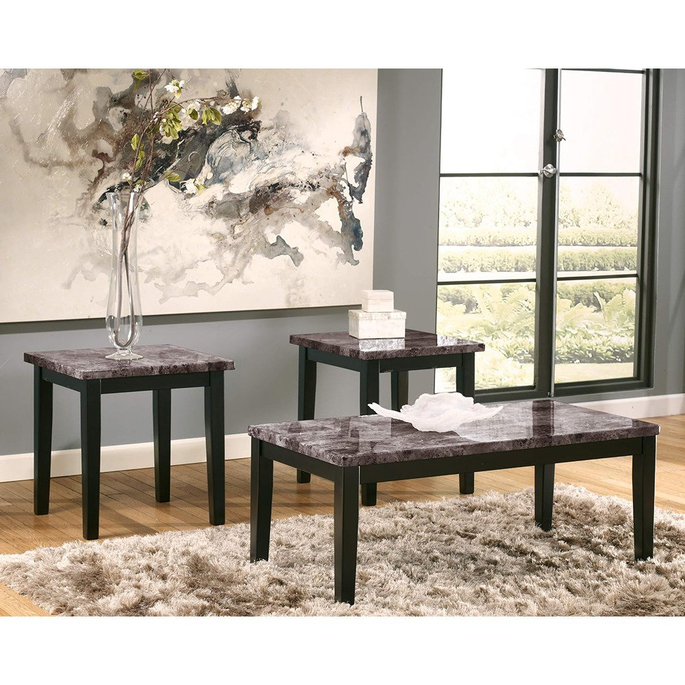 Ebern Designs Liska 3 - Piece Marble Top Living Room Table Set & Reviews | Wayfair