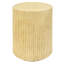 Table d'appoint brun antique avec forme cylindrique, matériau de haute qualité, sans assemblage, convient à la table de chambre à coucher, forme, supporte un poids de 200 lb
