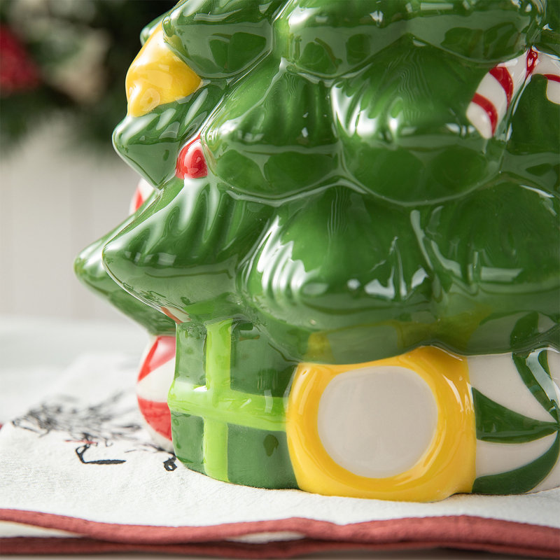 Ensemble de 3 pots à biscuits en forme d'arbre de Noël Dolomite