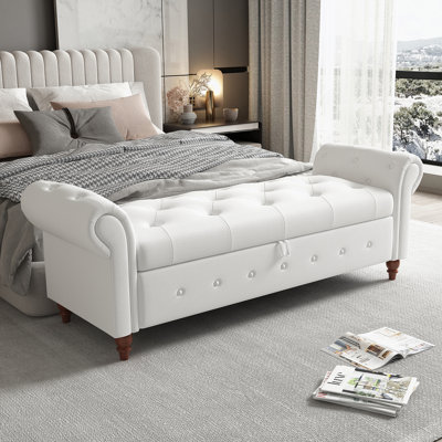 Banc de lit 63 po capitonné