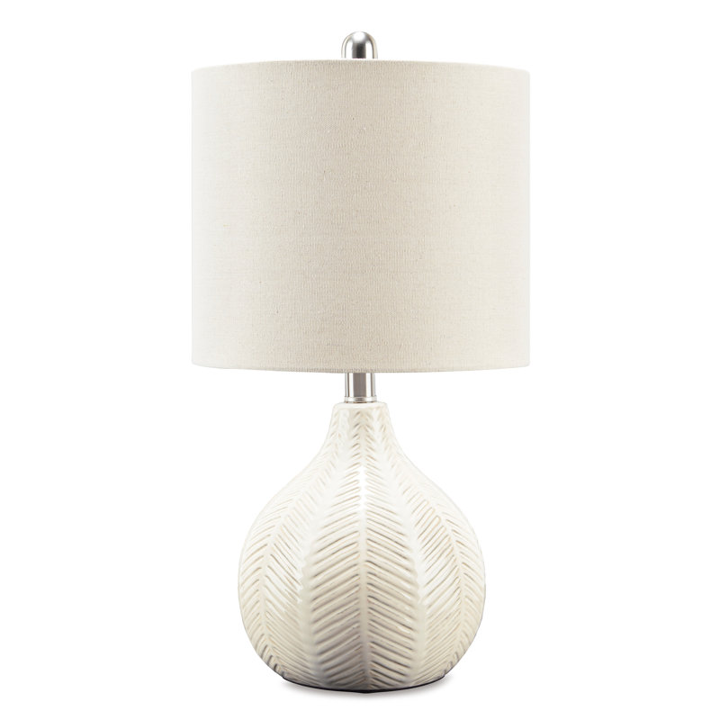 Lampe de table blanc cassé 21,5 po Prysilla