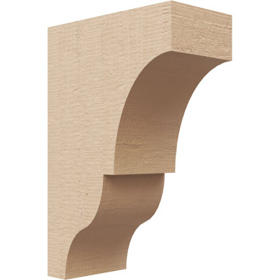 Bois de cèdre brut Asheboro, grain de bois TimberThane Corbel, apprêté brun clair
