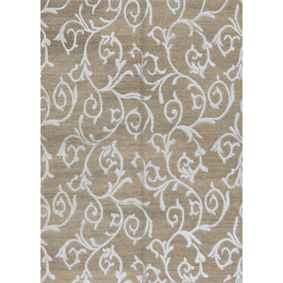 Jute / Sisal Floral Area Rug