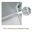 Porte de douche 34-1 / 8 "X 72" Cabine de douche semi-sans cadre à charnière, chrome