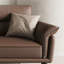 Causeuse coussin en cuir véritable Coffee-1316556898