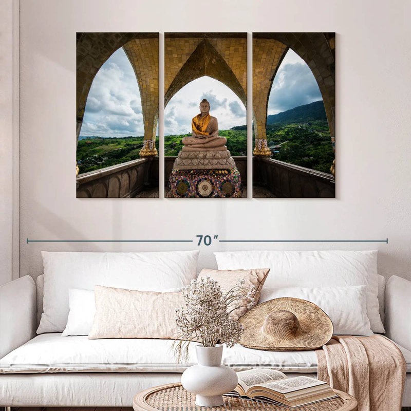 Adella Thai Buddha, 32" H x 50" W