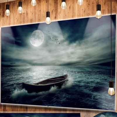 «Boat Drifting Away After Storm», impression