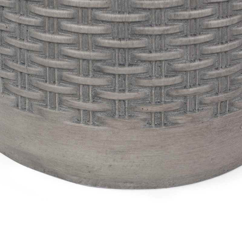 Table d'appoint d'extérieur ronde en béton