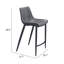 Chaise de comptoir Magnus gris foncé et noir-795160722