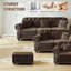 Canapé Chesterfield Mid-Century moderne en velours avec capitonnage et garniture cloutée-1720233392