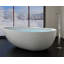 Baignoire autoportante en résine mate avec trop-plein et drain 74,8 "x 47,2" Badeloft BW-01-XXL-M-71526111