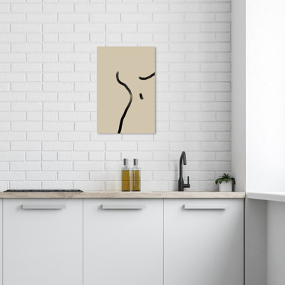 Ellasophia Abstract Body Drawing On Canvas by Wynwood Studio Print