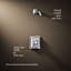 Ensemble de garniture de douche Stately Rite-Temp-50619234