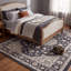 Tapis Farleigh traditionnel de style persan audacieux, gris ivoire et beige, lavable à la machine, antidérapant, à poils courts, pour l'intérieur et l'extérieur, adapté aux animaux domestiques, idéal pour le salon, la chambre, la salle à manger, l'entrée, le couloir ou le bureau.-477002769