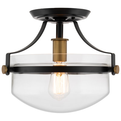 Plafonnier semi-encastré 1 lumière 12,25 po Kovac