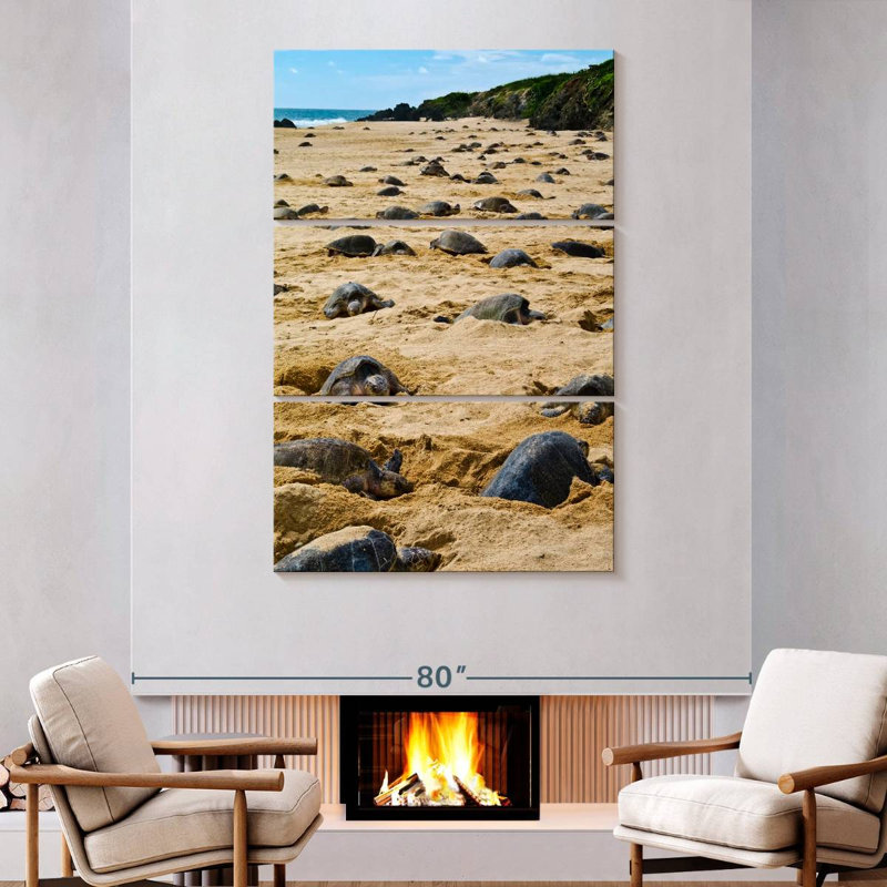 Brampt Nesting Turtles, 74" H x 48" W