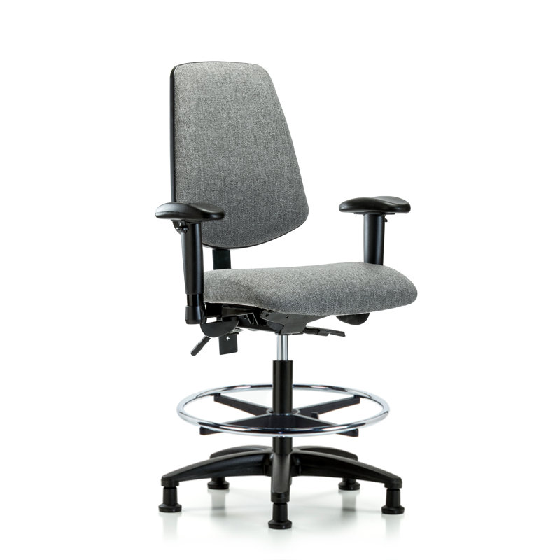 Task Chair, Gray, Glides