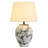 14.96 Inch Modern Black And White Ceramic Table Lamp, 1-Light Plug-In Design