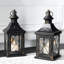 Set of 2 Decorative Candle Holder 27cm High Metal Hanging Lantern-770292782