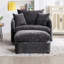 Single Chair for Home, Upholstered Swivel Accent Chair with Ottoman, Pillows for Living Room-794343908