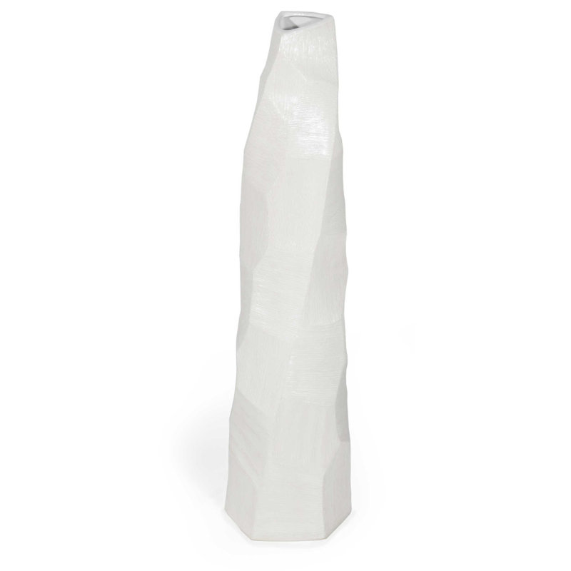 Klas Ceramic / Porcelain Floor Vase, 47" H x 12" W x 12" D