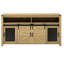 Buffet avec porte de grange coulissante et panneaux grillagés, buffet de ferme avec rangement ouvert-1473141253