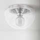 Alexi Single Light Glass Flush Mount