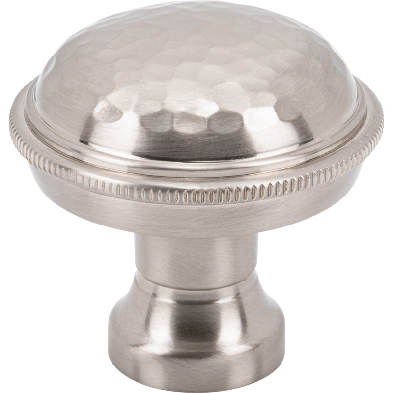 ArtWorth 1 5/16" Diameter Round Knob, Brushed Satin Nickel